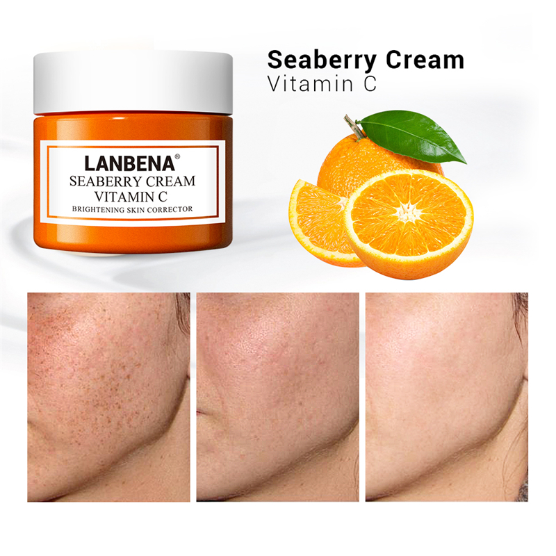 LANBENA Face Cream VC Whitening Hyaluronic Acid Moisturizing Grape Seed Anti-aging Firming Hydration Facial Serum Skin Care F0