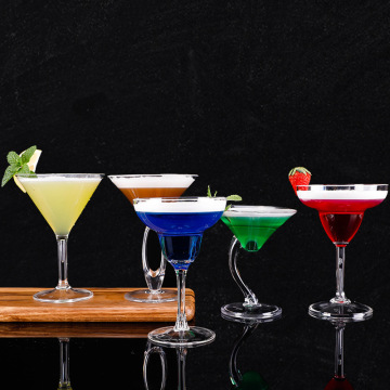 Creative Acrylic Cocktail Cool Plastic Wine Glass Bar Martini Pc Margaret Champagne Wine Cups