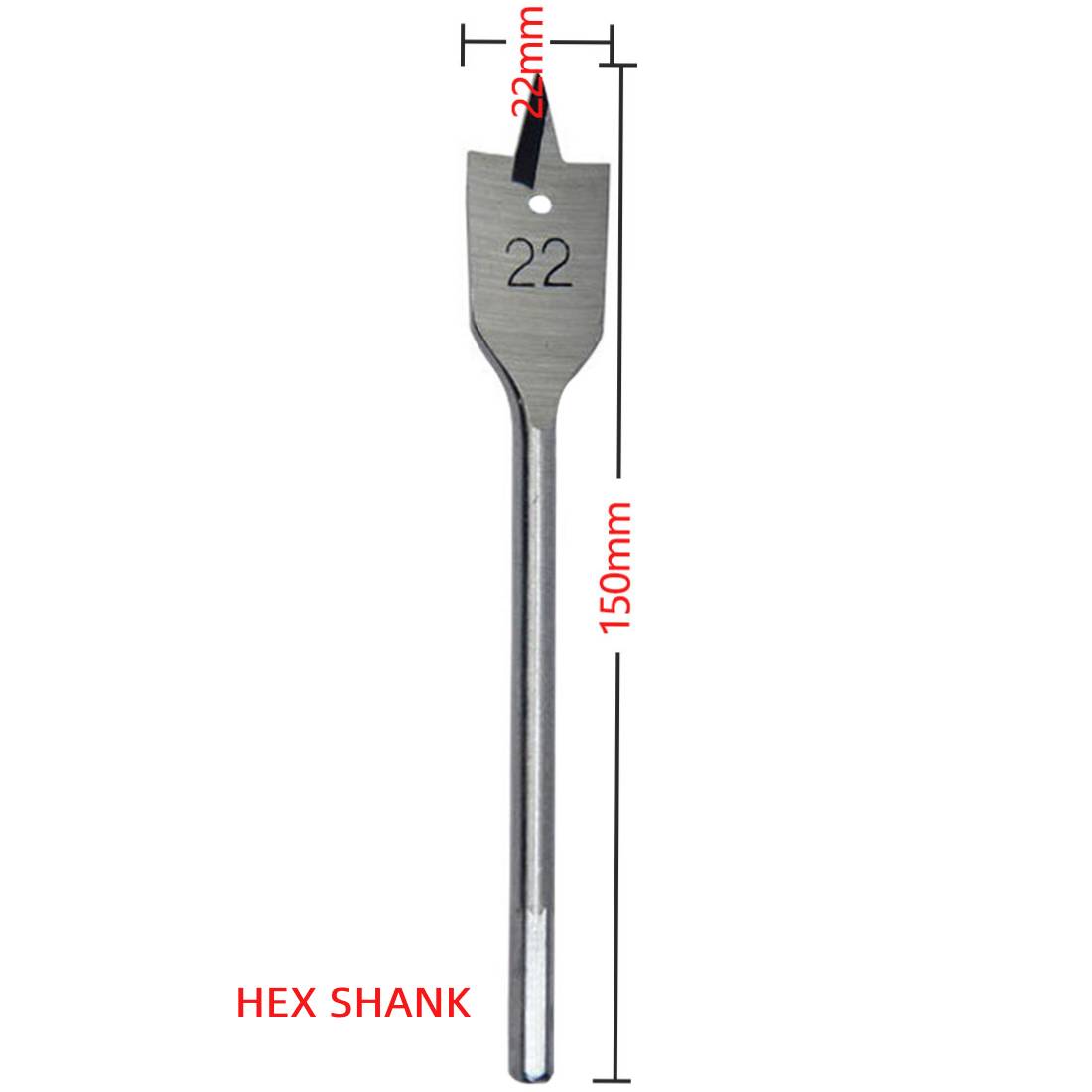 High Carbon Steel Wood Flat Spade Drill Bits Hex Shank Flat Drill Bits Woodworking Tool 6mm/8mm/14mm/15mm/20mm /22mm /25mm/30mm