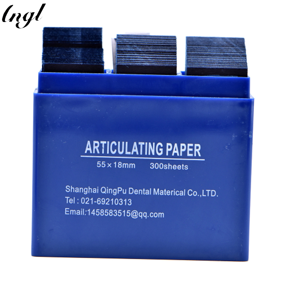 300 Sheet / Box Dental Blue Articulating Paper Strips Dentistry Lab Material Oral Teeth Whitening Material 55*18mm Dental Tools