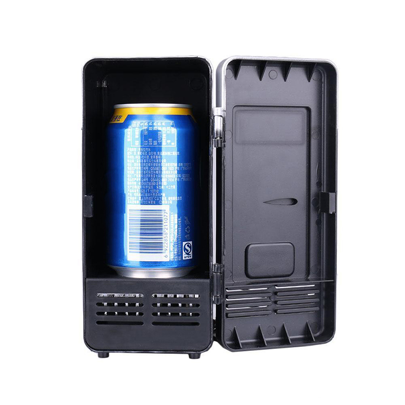 TiOODRE Multifunctional 5V Car Fridge Portable Freezer USB Dual Use Cooler Warmer Electric Refrigerator 10W for Car Home Picnic