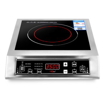 3500W Induction Cooker Commercial Waterproof Electric Induction Cooktop Stainless Steel Black Crystal Induction Cooker Cooktop