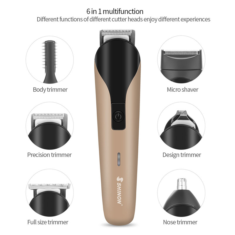 All In One Hair Trimmer Men Professional Clipper Shaver Electric Beard Nose Ear Eyebrow Hair Cutting Machine Rechargeable Razor
