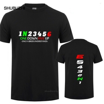 Fashion Biker 1n23456 Motorcycle T Shirt Men Teeshirt Race Tshirt Moto Double Side Tee