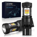AUXITO 2Pcs 3157 7443 W21/5W 7440 T20 LED Switchback LED Bulbs For Car DRL Turn Signal Lights Dual Color White and Amber 12V