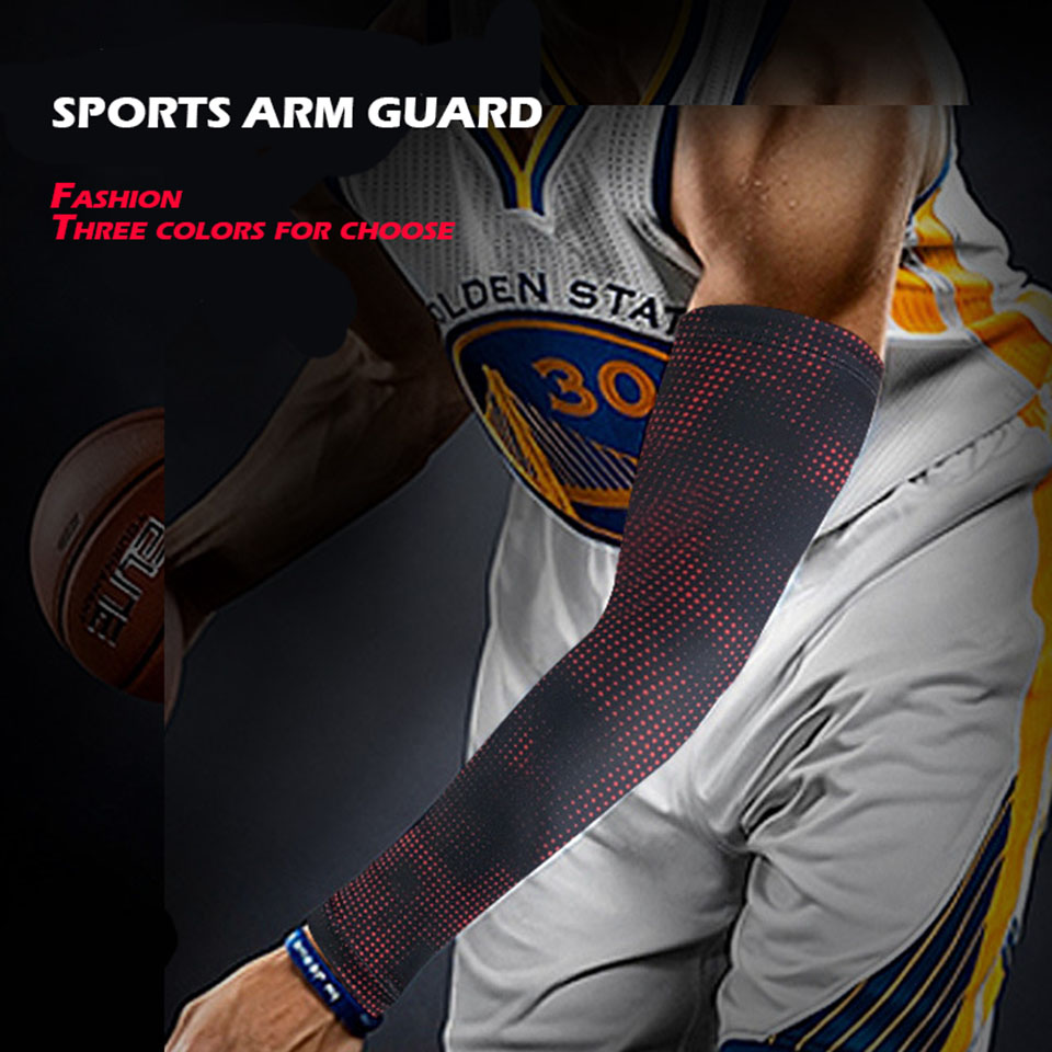 1Pcs Breathable Quick Dry Running Arm Sleeves Basketball Elbow Knee Pad Fitness Armguards Sports Equipment For Sun Protection