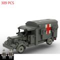 hot military WW2 technic Germany transport supply command Medical treatment vehicles mini army figures war Blocks bricks toys