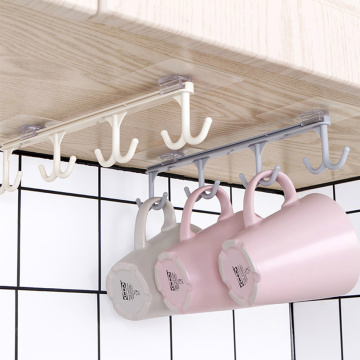 1 pcs Kitchen Strong Nail-Free Hooks Cabinet hanging hook Multi-Function Wardrobe Holder Shelf Bathroom towel hangers Organizer