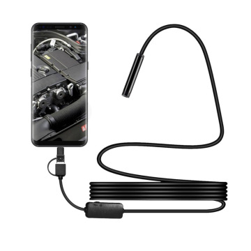 IP68 1200P Android 8MM Micro USB Type-c USB 3-in-1 Computer Endoscope Borescope Tube Waterproof USB Inspection Mini Video Camera