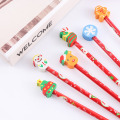 3/5Pcs Christmas Pencils Santa Claus Snowman Pen Students Stationery School Office Supplies New Gifts Writing Instruments