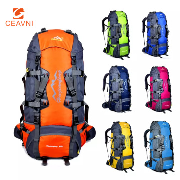 New 80L Waterproof Climbing Backpack Outdoor Sports Bag Travel Backpack Camping Hiking Backpack Trekking Bag Climbing Rucksack