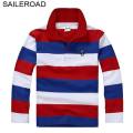 SAILEROAD 3-15Year Juvenile Big Kids Boys Polo Shirts Cotton Striped Colors Casual Teenager Children Girls Long Sleeve Shirts