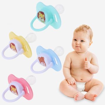 Baby Nipple Food Grade Silicone Round Head Pacifier Infant Newborn Soother BPA Free Safe Teether Care