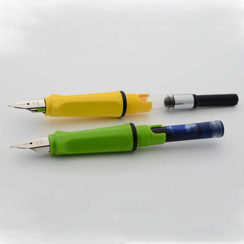Brand HERO 359 Fountain Pen Colors Original product plastic EF Nib Silver Calligraphy Stationery Office School Supplies Writing