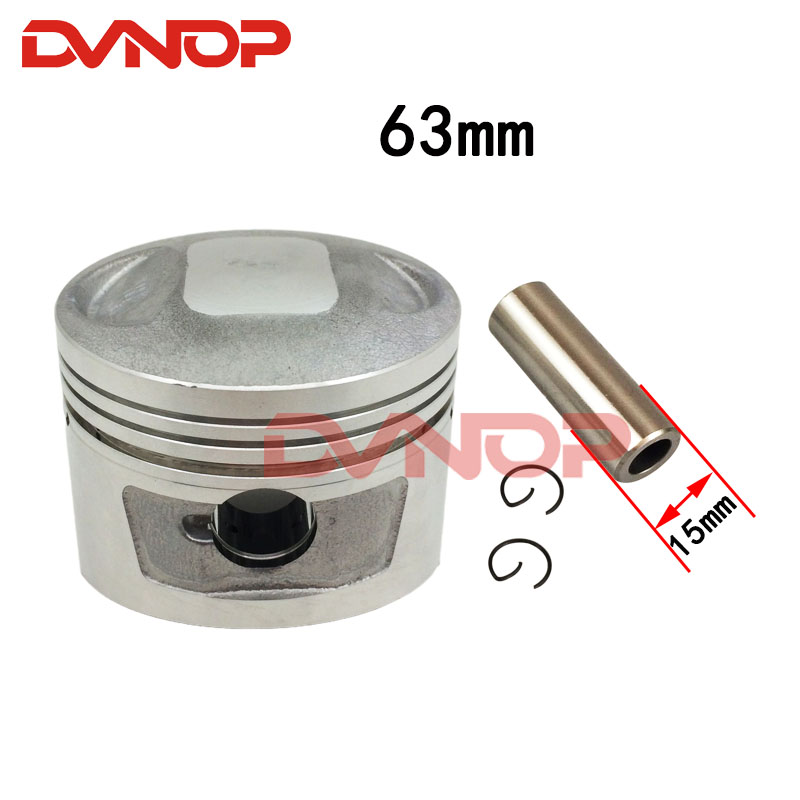 Motorcycle 63 mm Piston 15 mm Pin Ring 1.0*1.0*2.0 mm Set Kit Assembly For LONCIN CB200 CB 200 Off Road Dirt Bike Engine Spart
