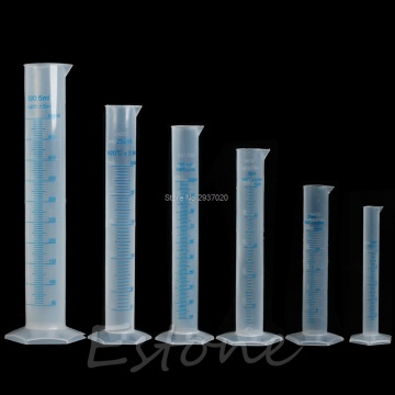 250ml Plastic Graduated Cylinder Measuring Cylinder Laboratory Liquid Trial Test Tube Jar Tool