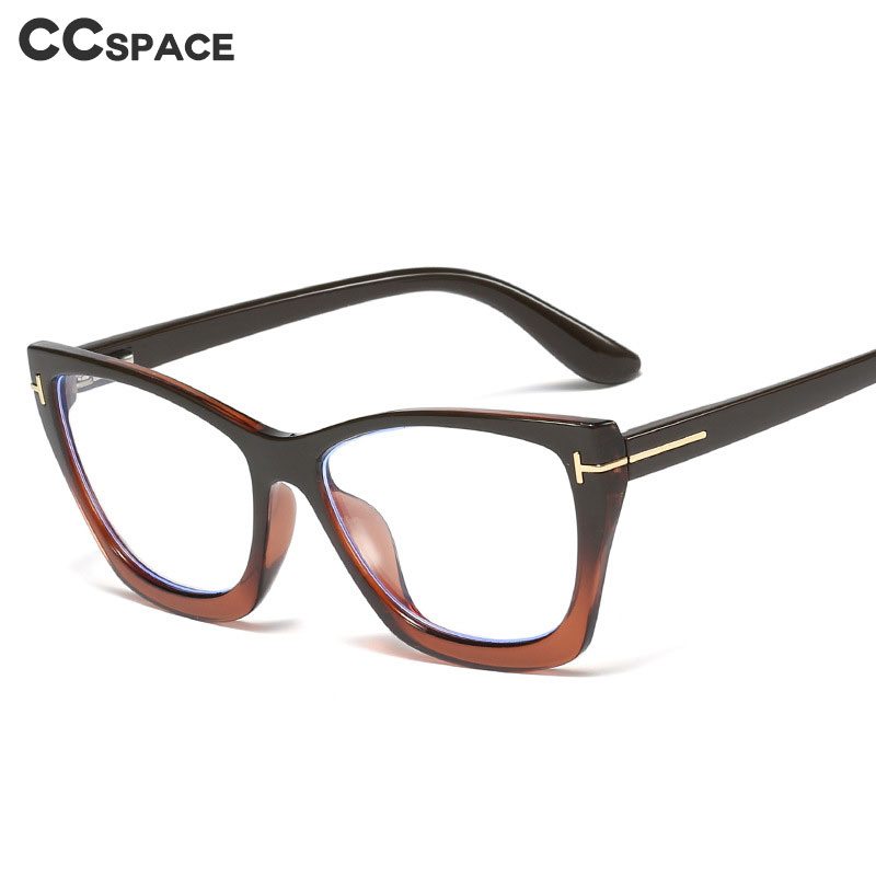 46232 Plastic Titanium Glasses Frames Anti-blue Light Cat Eye Men Women Optical Fashion Computer Glasses