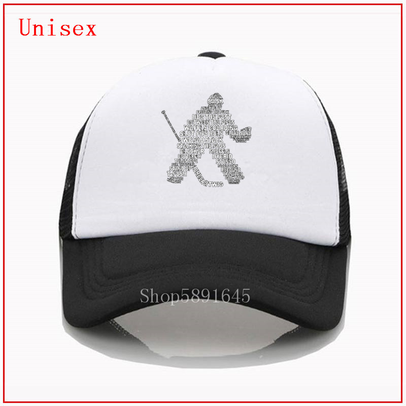 Hockey Goalie Typography hats for women mens hats and caps fashion caps for men Snapback High Quality New Design Custom Print