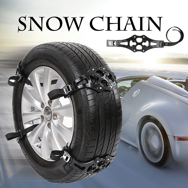 1x Easy Install Simple Truck Winter Car Snow Chain Tire Anti-skid Belt Black New Drop shipping