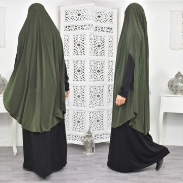 Eid Prayer Garment Long Khimar Muslim Women Hijab Sleeveless Tops Abaya Jilbab UAE Ramadan Abayas Islamic Clothing Niqab Hijabs