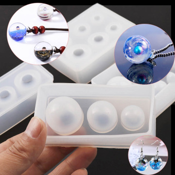 New Crystal Drop Gel Sphere Silicone Mold Star Ball Mold 25 20 15mm multi-size Ball Mold