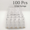 100pcs 0.3 syringe