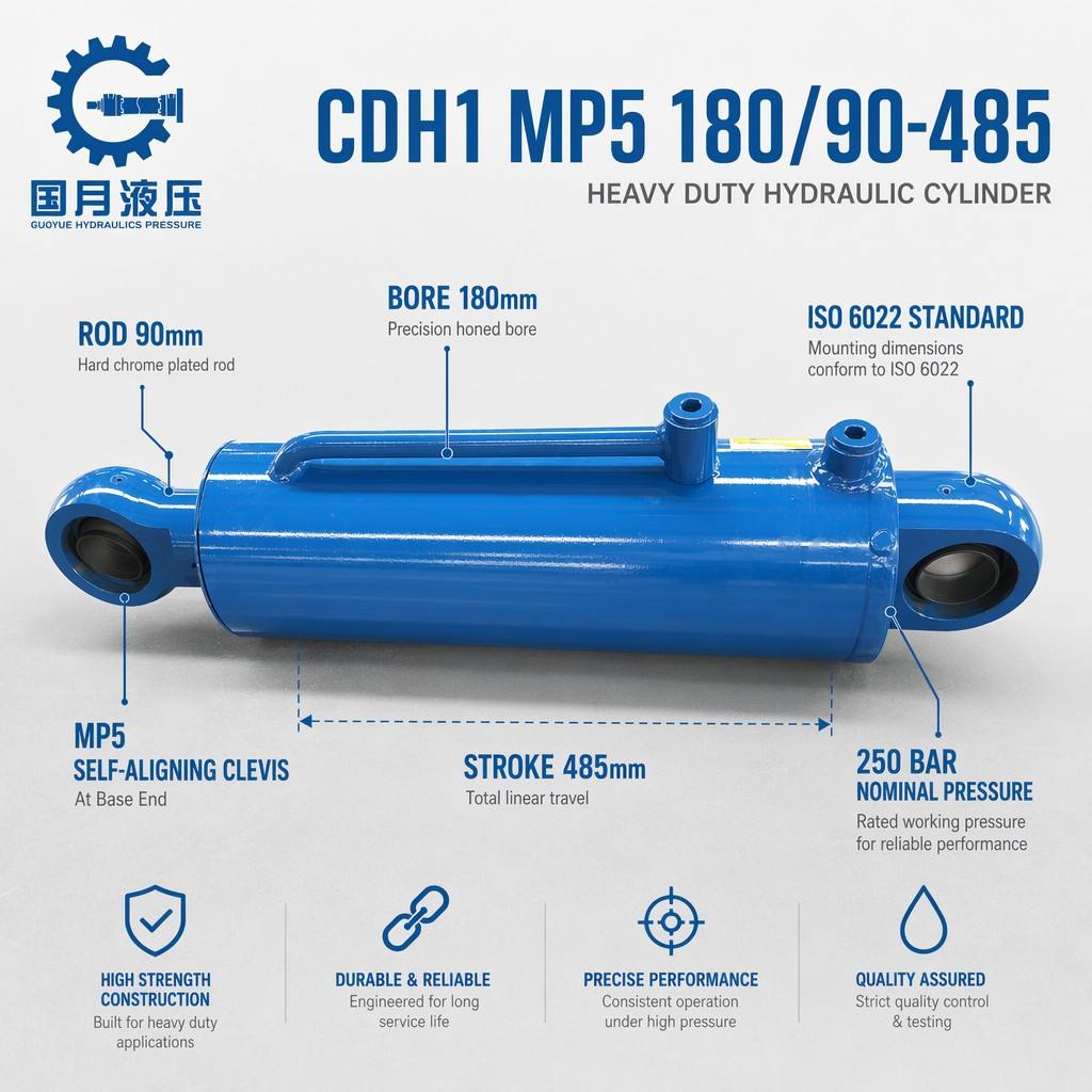 Engineering oil cylinder CDH1 MP5 180-90-485