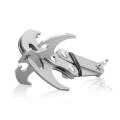 Stainless Steel Survival Folding Grappling Hook Climbing Claw Accessories Gravity Hook Key Chain Car Traction Rescue EDC