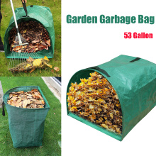 53 Gallon Garden Deciduous Bag，Yard Dustpan for Collecting Leaves，Garden Garbage Bag with Handrail Yard Waste Bag