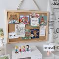 Cork Wood Wall Hanging Message Bulletin Board Frame Notice Note Memo Board for Home Office Shop School