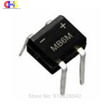 10PCS/LOT MB6M MB6S 600V/0.5A DIP4 Rectifier Bridge New Original In Stock