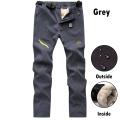 2021 Mens Winter Outdoor Pants Warm Tactical Waterproof Trousers Autumn Pants Trekking Camping Pants Fur Lined Velvet Inside 4XL