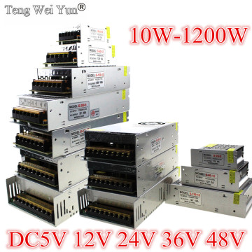 Hot Sale AC85-265V 110V 220V to DC5V 12V 24V 36V 48V 1A 2A 3A 5A 10A 15A 20A 30A 40A 80A CCTV / LED Strip Power Supply Adapter
