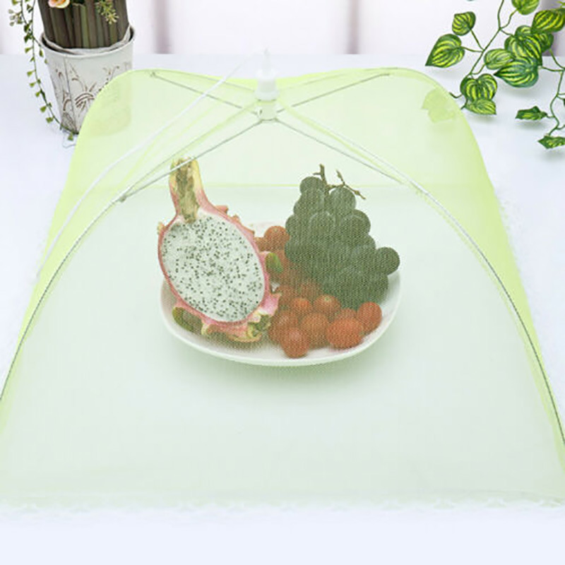 Food Cover Nylon Food Mesh Cover Food Tent 17"x17"Pop-Up Umbrella Screen Insect prevention Specialty Tools For Kitchen Gadgets