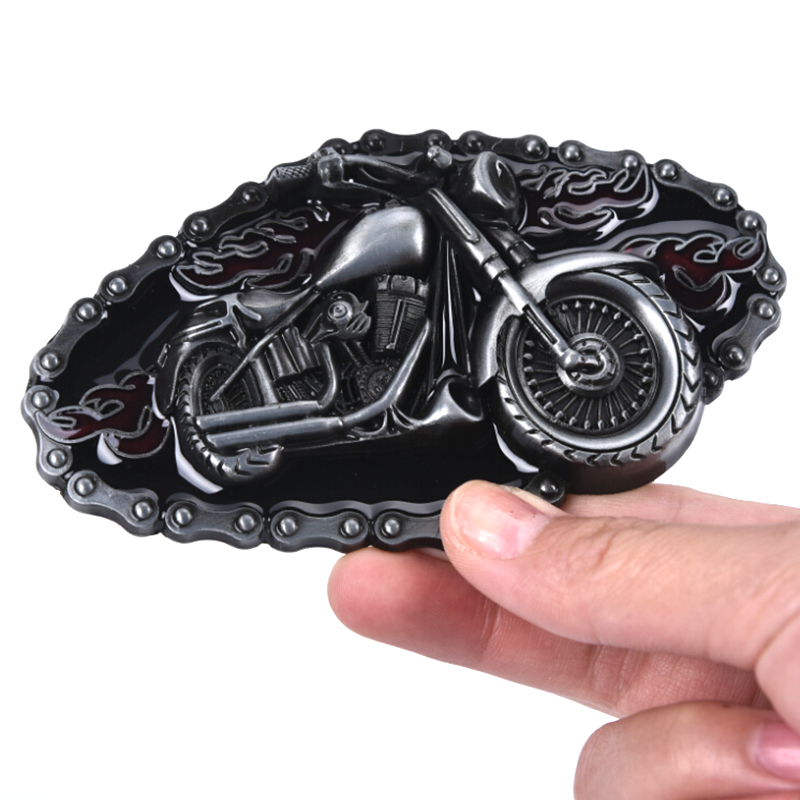 Punk Motorcycle Modelling Cowboy Alloy Belt Buckle 1.5 Inch Width Cowboy And Cowgirl Metal Tool Western Buckles For Belts