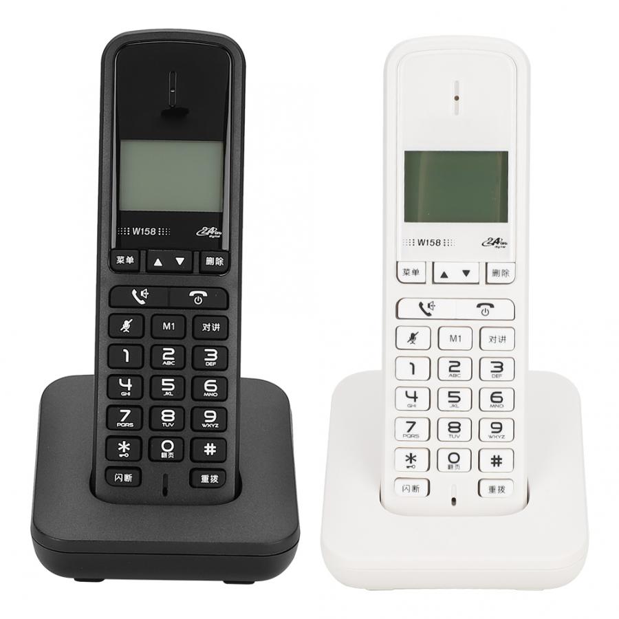 Cordless Telephone Wireless Home Phones Hand-Held Free Intercom Hands-Free Calling Telephone for Home Office 100-240V US Plug