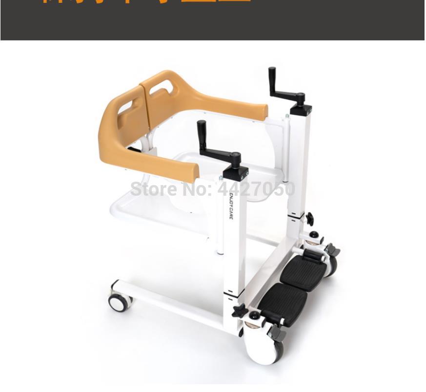 Free shipping Hot sale Wheelchair with toilet transfer commode adjustable bath chair hospital nursing for Invalid Disabled