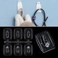 20pcs Transparent Wall Hooks Waterproof Strong Adhesive Hooks Rack for Home Kitchen Bathroom Hanger Hook Organizer Key Holder