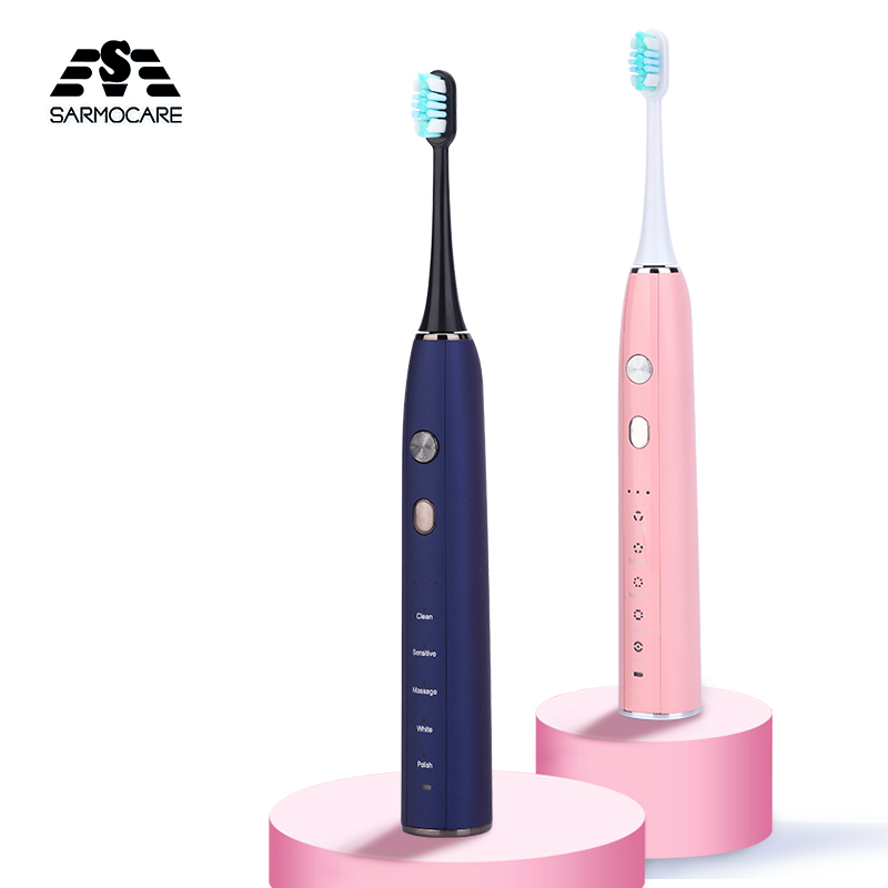2020 Adult Electric Toothbrush S600 Ultrasonic Sonic toothbrush Durable All New Design Sarmocare Oral Toothbrush USB Charger