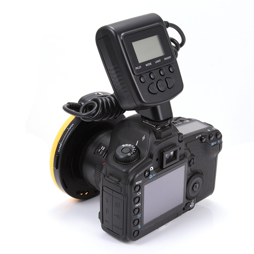 2021 HOT Macro LED Ring Flash Light For Canon For Nikon For Panasonic For Pentax For Olympus DSLR Camera