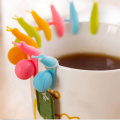 5PCS Cute Snail Shape Silicone Tea Bag Holder Cup Mug Hanging Tool Tea Tools Randome Color