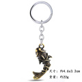 New Movie Tomb Raider Keychain Laura Pickaxe Ice Axe Red Metal Keyring Holder Men Chaveiro Car llaveros Souvenir