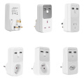 Electronic Digital Timer Switch EU UK AU BR FR Plug Kitchen Timer Outlet Programmable Timing Socket Dual USB Charger Adapter