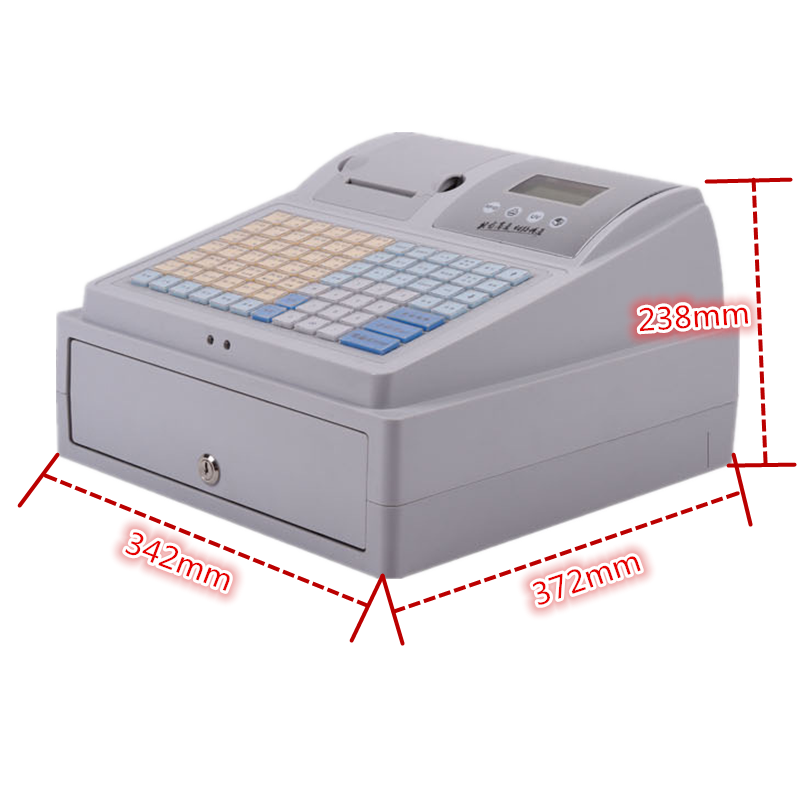 new Electronic Cash Register Cashier Multifunction POS register Built-in printer with Software for Retail store Supermarket use