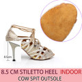 leather 8.5cm heel