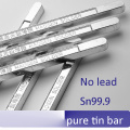 500g bright 99.9% 99.3% pure tin bar Sn99.9 Sn99.3 Cu0.7 no lead soldering rods
