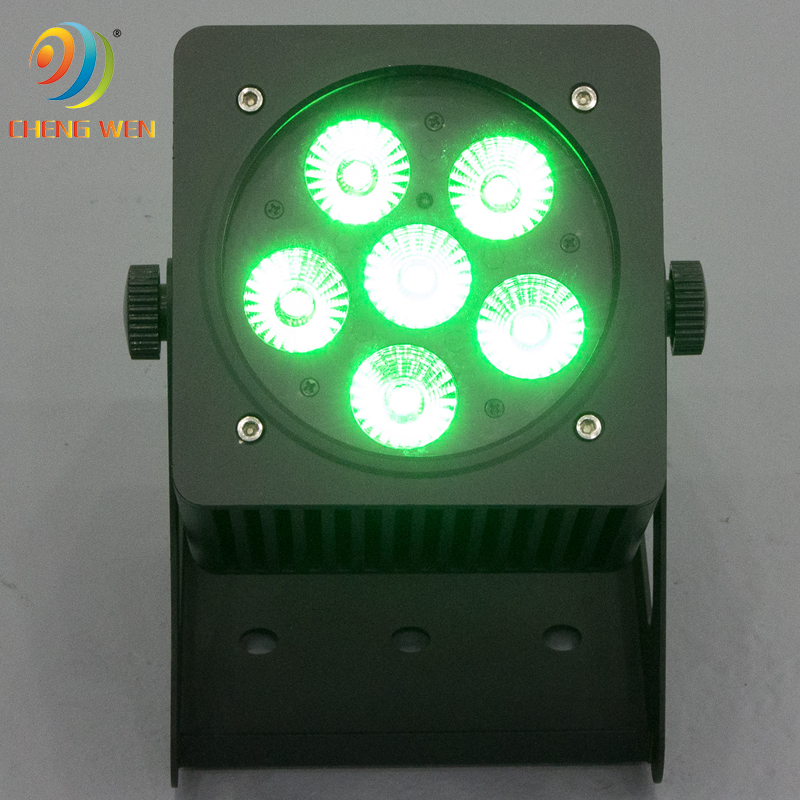 6pcs Waterproof Battery Par Light