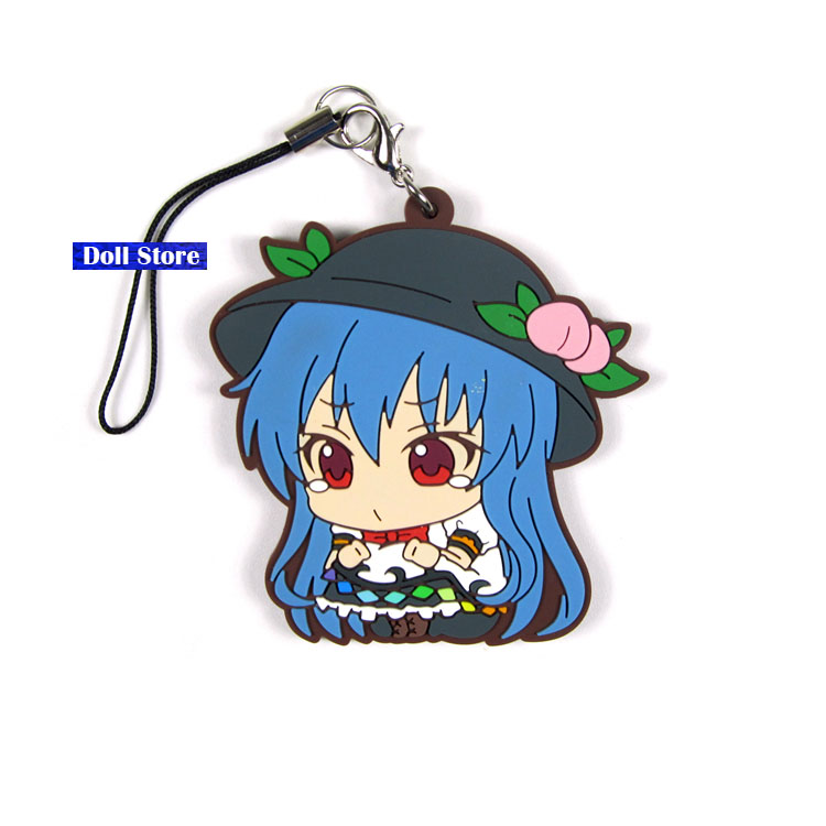 2018 New Arrival Touhou Project Original Japanese anime figure Silicone sweet smell key chain Anime rubber D226