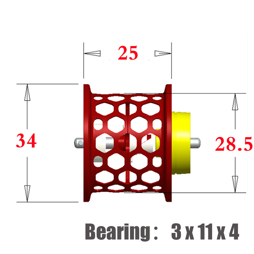 DIY lightweight Reel Spool for DAIWA Steez ss sv T3 RYOGA1016 Zillion SV TW CUSTOM Baitcasting HONEYCOMB Fishing Reels Spool