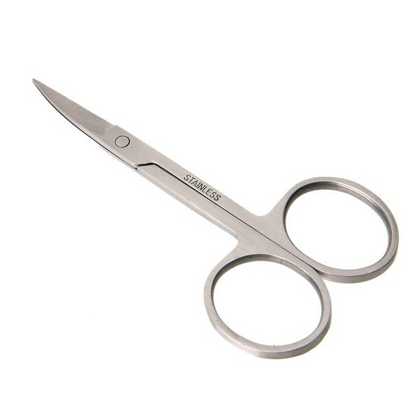 AddFavor 2PC Stainless Steel Eyebrow Scissors Cutter Eye Brow Makeup Tools Eyelashes Brow Shear Trimming Scissors Blade Sharp